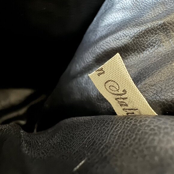 Vintage Carlos Falchi Buffalo Clutch Bag, Black Leather - Picture 12 of 13